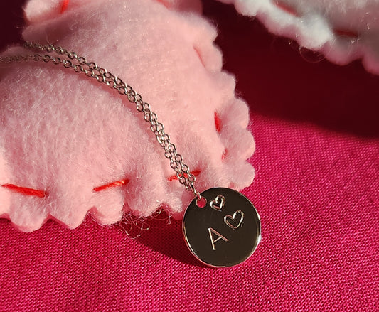 Hand-stamped Love Necklace