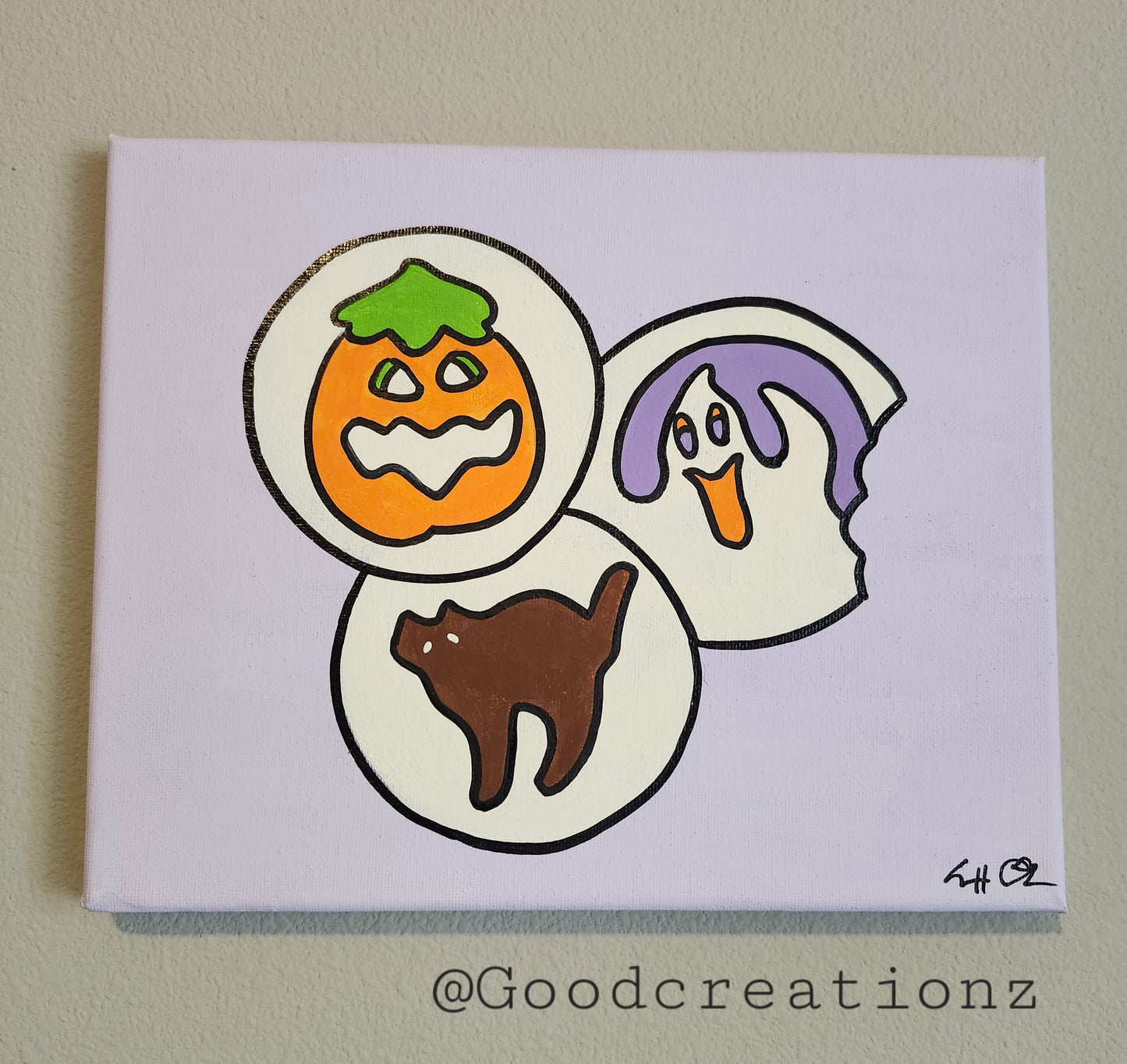 Spooky Cookie Painting Wall Decor