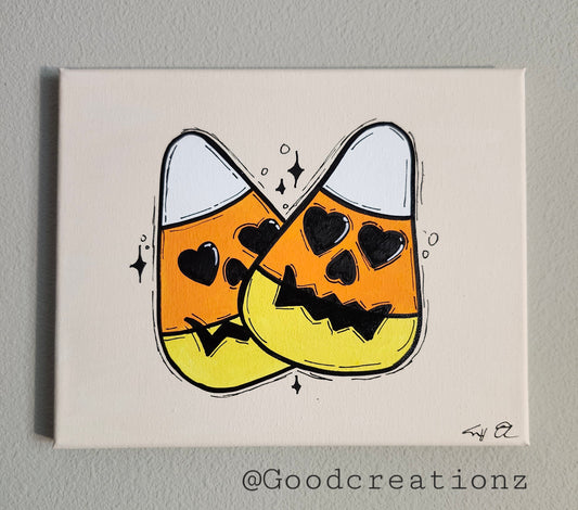 Candy Corn Painting Wall Decor