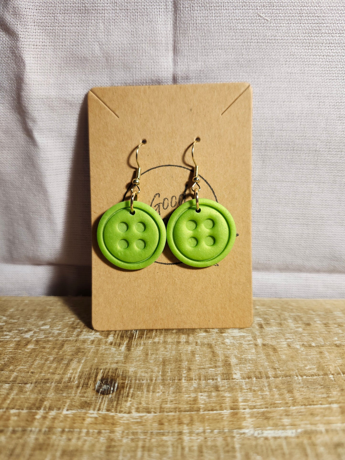 Button Earrings