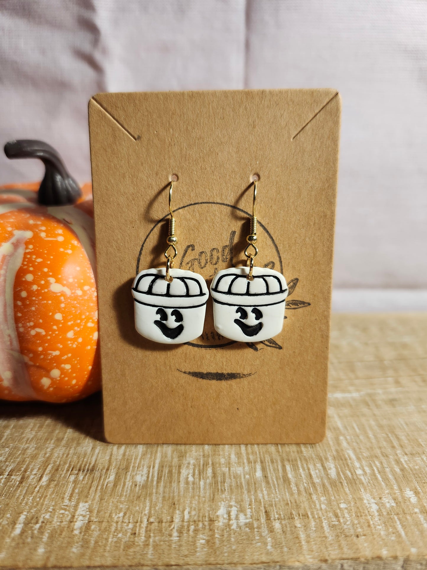 McDonald Halloween Bucket Earrings