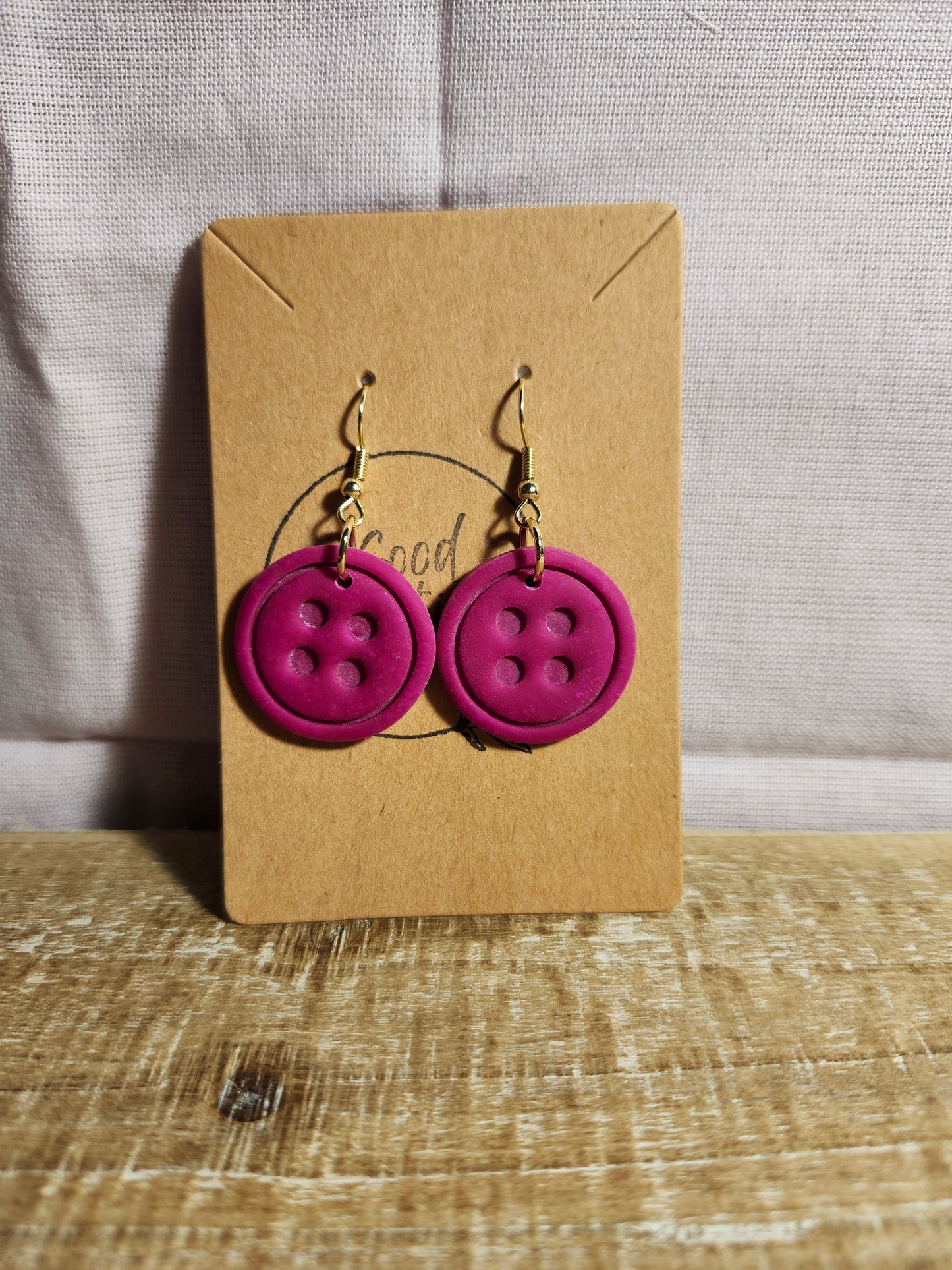 Button Earrings