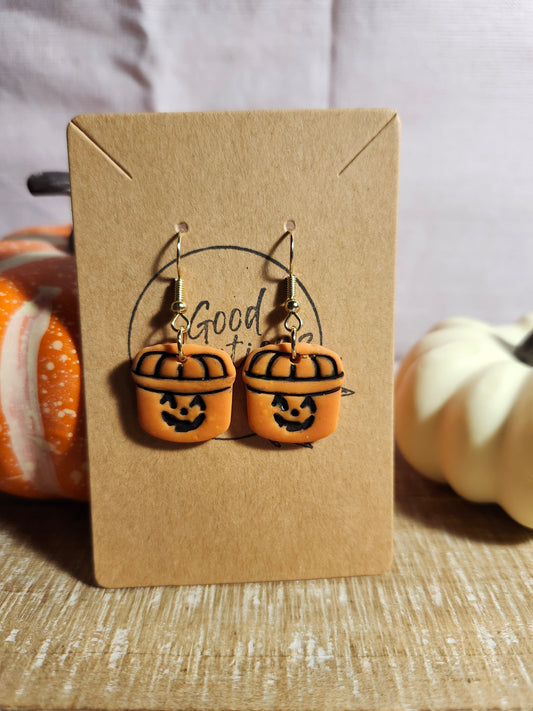 McDonald Halloween Bucket Earrings