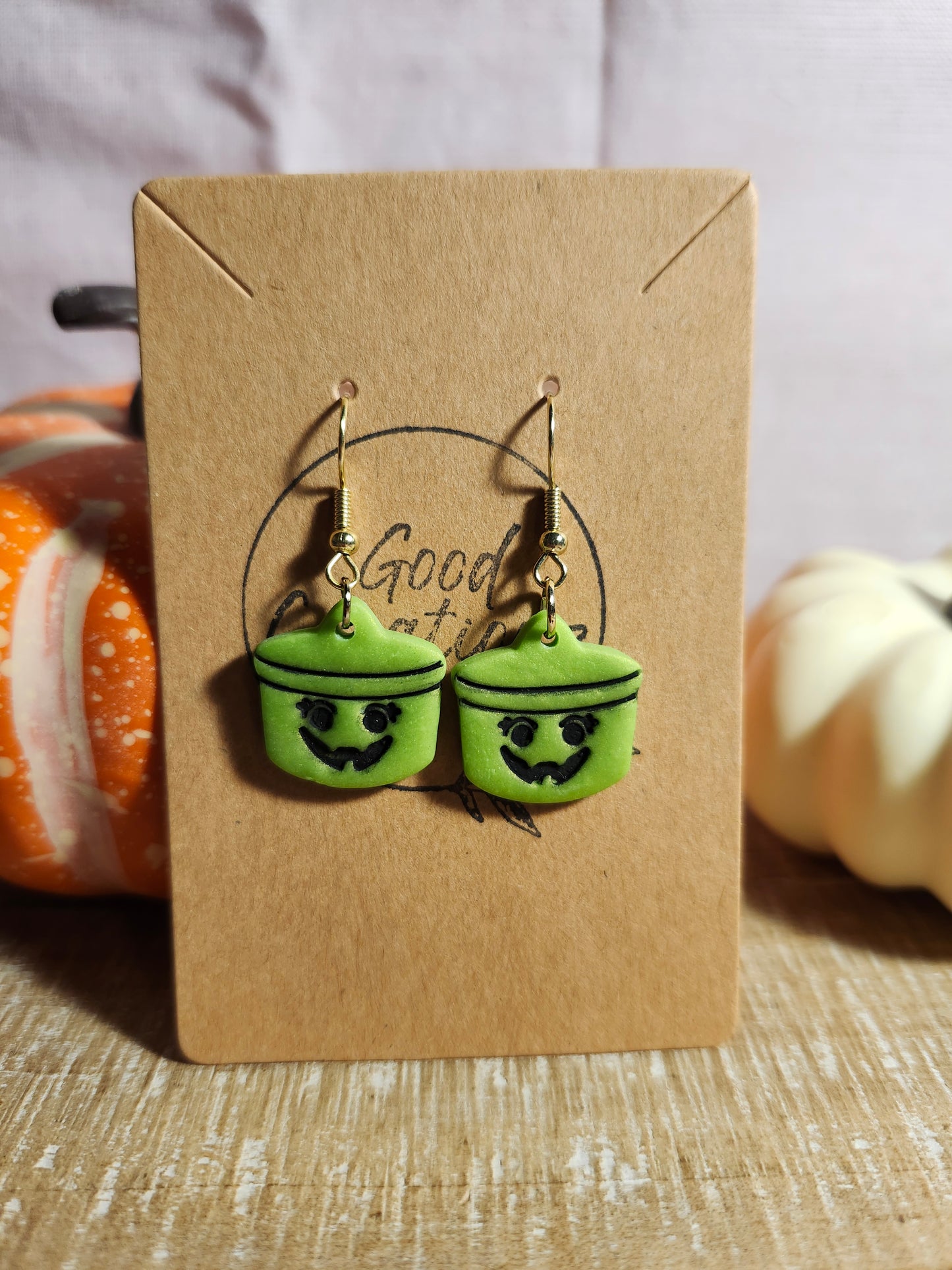 McDonald Halloween Bucket Earrings