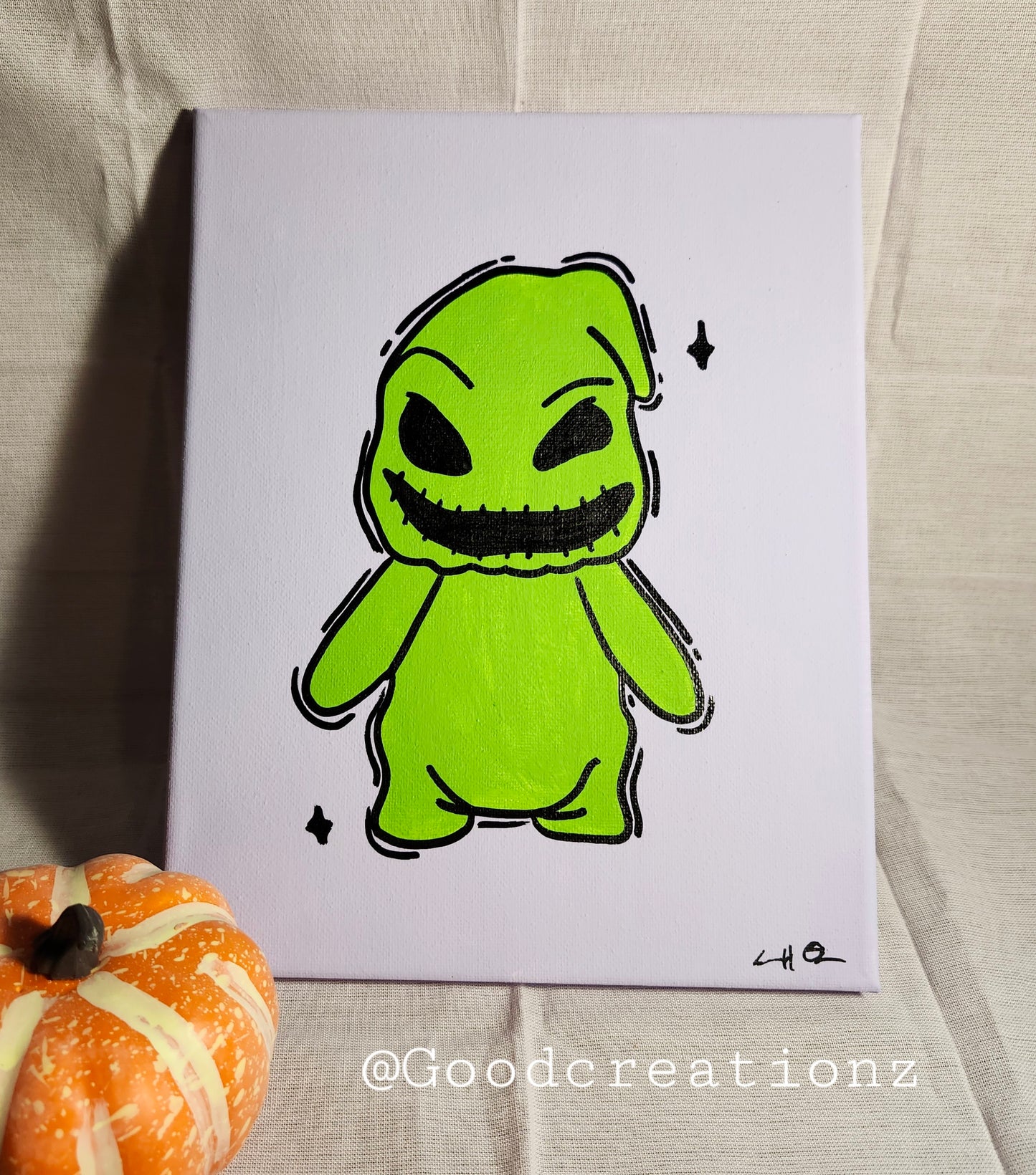 Oogie Boogie Nightmare before Christmas Painting Wall Art