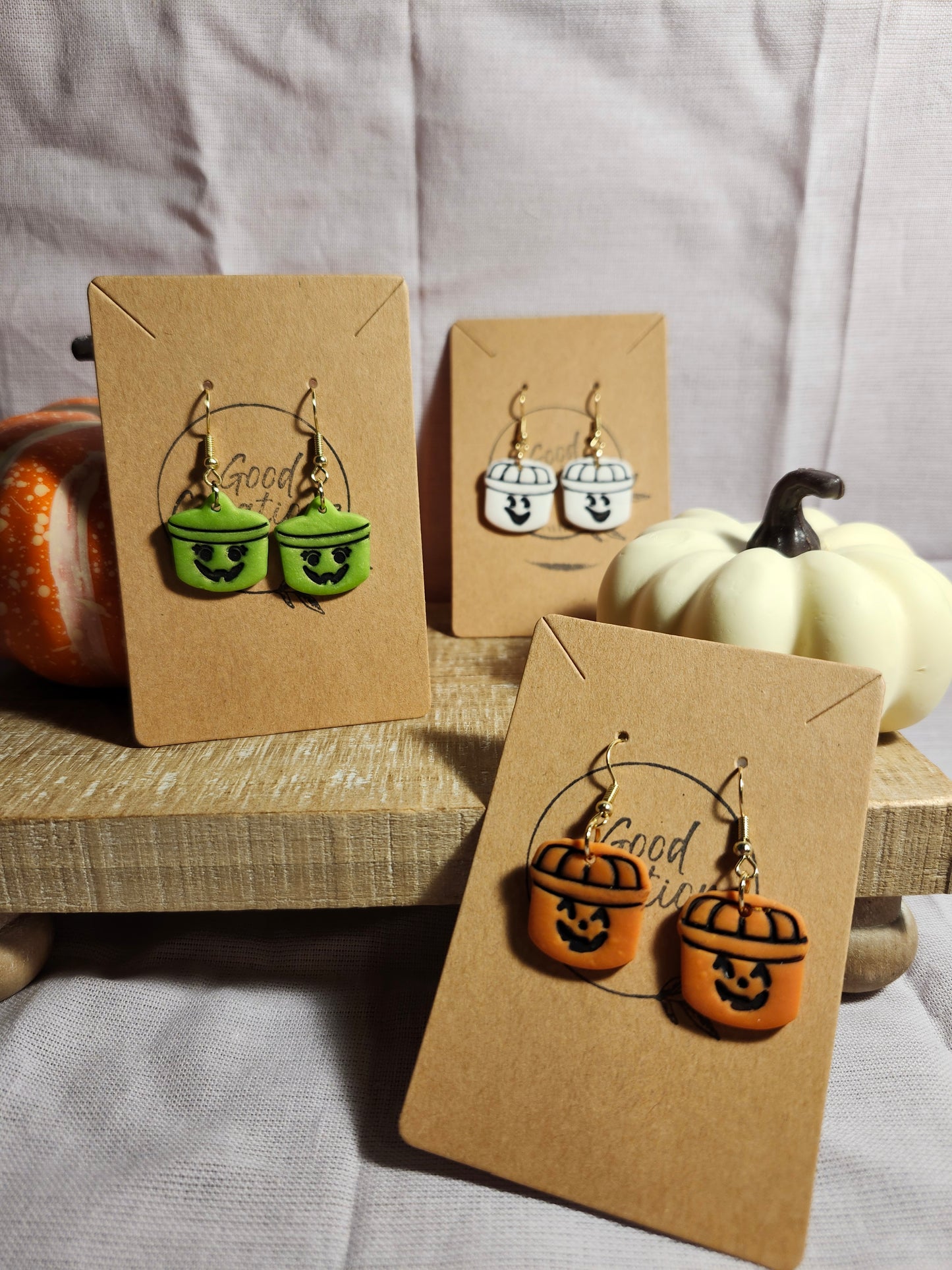 McDonald Halloween Bucket Earrings